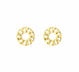 Earstuds round gold