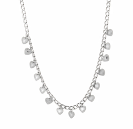 Necklace hearts silver