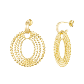 Earrings twist gold