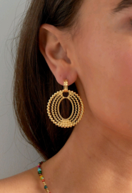 Earrings twist gold