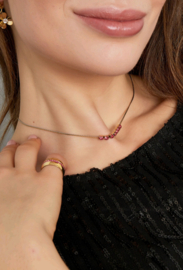 Necklace pink gold/silver