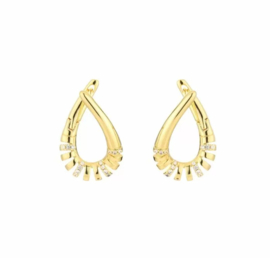 Earrings power gold