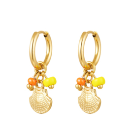 Earrings beach gold