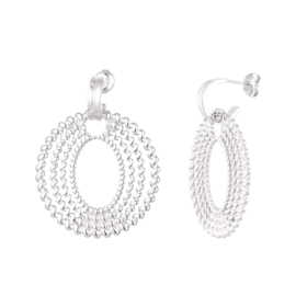 Earrings twist silver