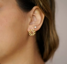 Earstuds round gold