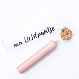 Flesje met lichtpuntje