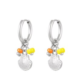 Earrings beach silver