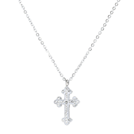 Necklace cross silver