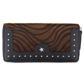 Wallet safari stripes brown