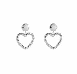 Earstuds big love silver