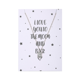 Ketting Love moon and back