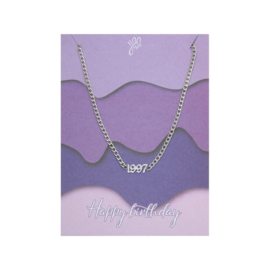 Ketting Year Of Birth Zilver