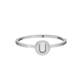 Initial Ring zilver