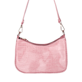 Bag 90's croco pink