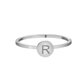 Initial Ring zilver