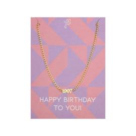 Ketting Year Of Birth Goud