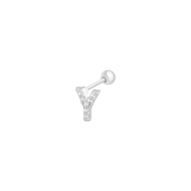 Piercing initial A-Z zilver