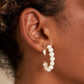Oorbel Hanging Pearl