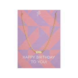 Ketting Year Of Birth Goud