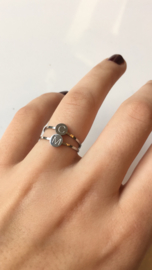 Initial Ring zilver