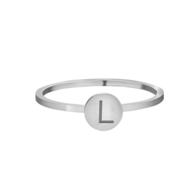 Initial Ring zilver