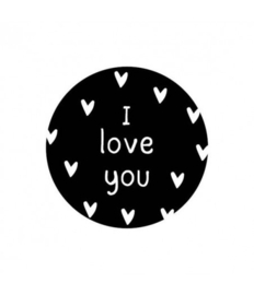 Stickers I LOVE YOU - 10 stuks