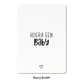 Ansichtkaart - Hoera een baby