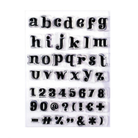 Stempels alfabet STRIPES
