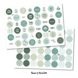 Stickervel - set 'Groen'