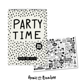 Kalender voor feestjes + stickervel