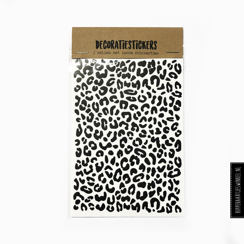 Stickers luipaard - 2 vellen