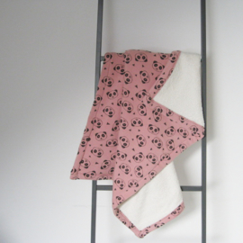 Barabrenda | Babydeken panda roze