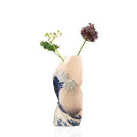 Paper vase cover The wave small