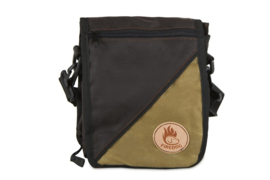 Firedog messenger bag bruin / licht khaki (gewaxed)