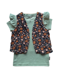 Shirt ‘Badstof  Zeegroen’