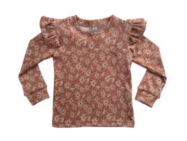 Shirt ‘Ribtricot Panter/Bloemetje’
