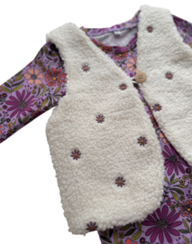 Giletje ‘Teddy Off White Broderie’