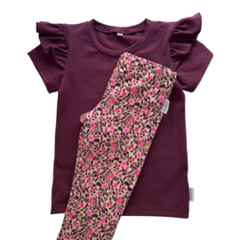 Flared ‘Roze Bloemen Beige’