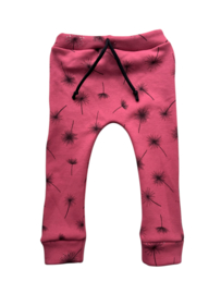 86 Warm Winterbroekje Blaasbloem Roze Glittertje