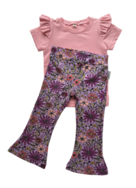 Flared ‘Bloemetjes Paars’
