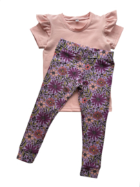 Legging ‘Bloemetjes Paars’