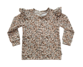 Shirt ‘Trendy Bloem Cacao’