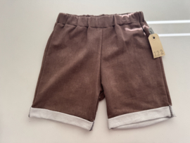 122 short jeanslook bruin
