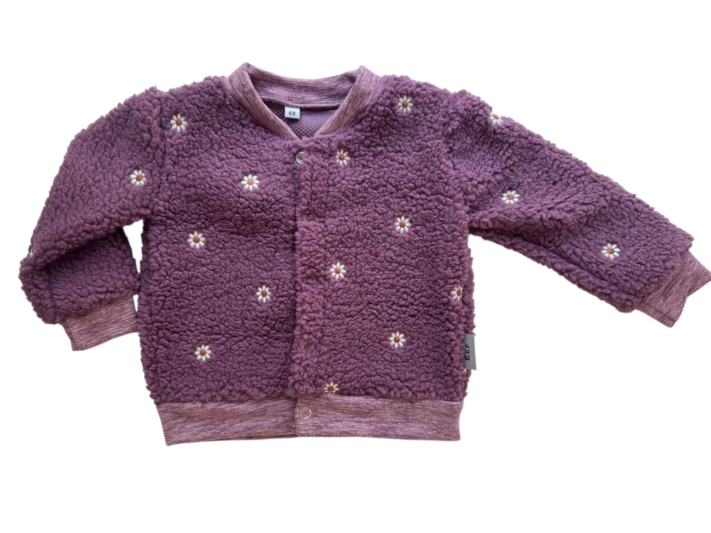 Vestje  ‘Mauve Teddy Broderie’