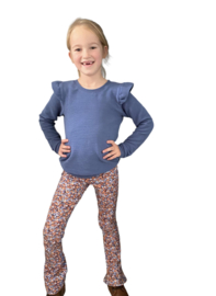 Trui ‘Ribtricot Jeansblauw’