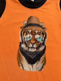 122 shirt oranje zwart tijger