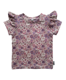 Shirt ‘Bloemen Roze Paars’