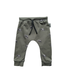 Broekje ‘Olifantjes Khaki’