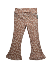 Flared ‘Ribtricot Panter/Bloemetje’
