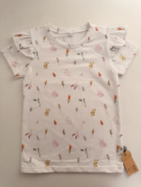 116 shirt wit bloemetje